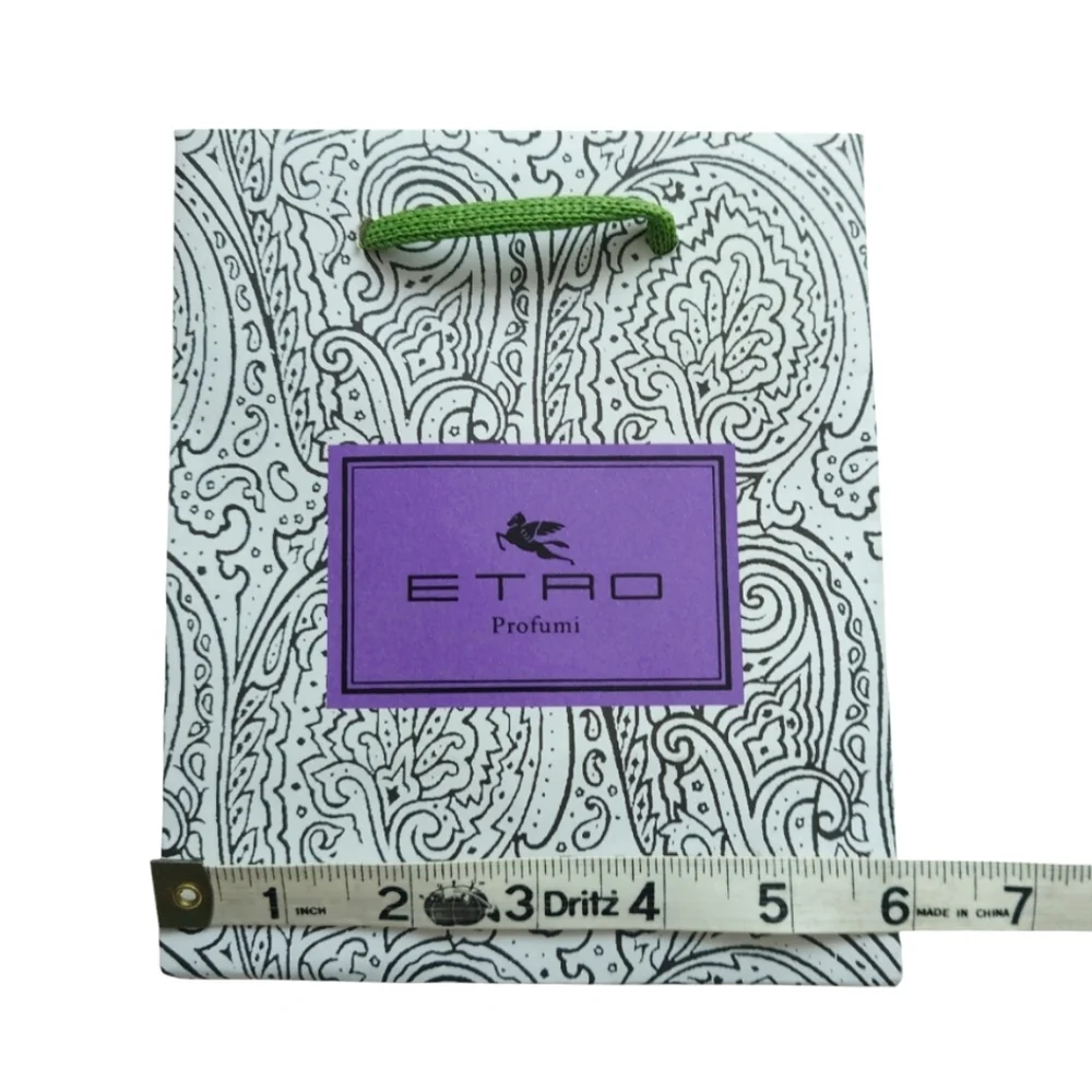 ETRO Profumi Small Paisley Print Paper Shopping Gift Bag